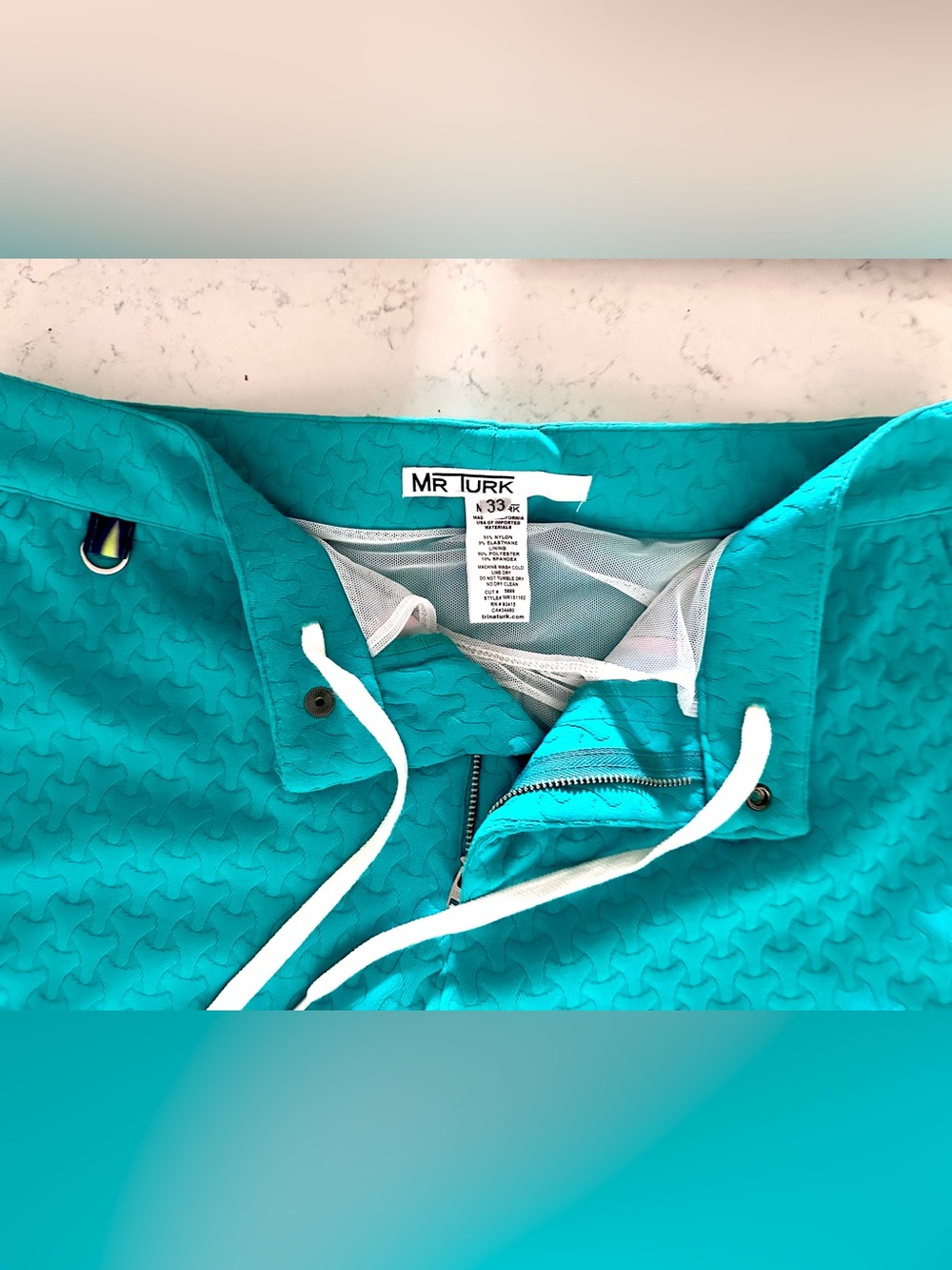 Mr Turk Teal Men's Swim Trunks